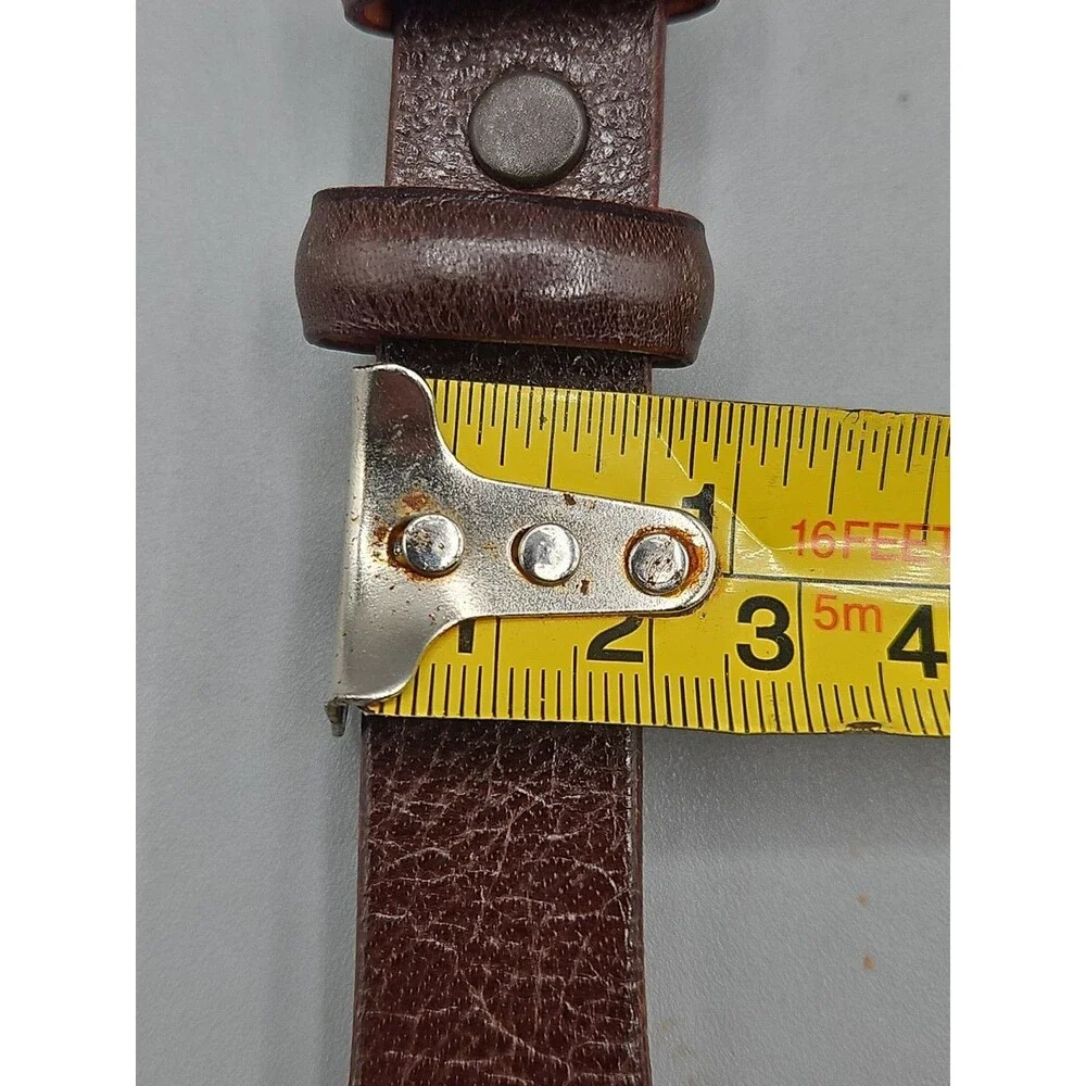 Men's Brown Asian Buffalo Belt Handcrafted In USA 34 1-3/8